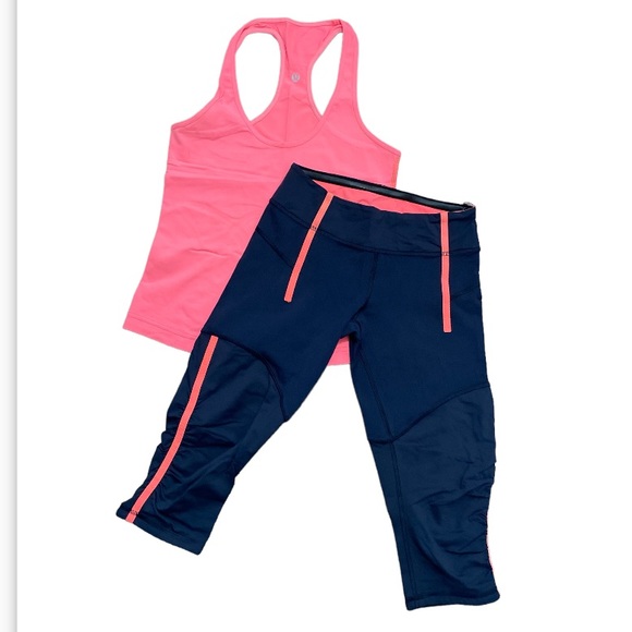 lululemon athletica Other - Lululemon Crop Tight & Tank Set Size 4